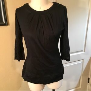 Zara Collection Pleated Neck Knit Top